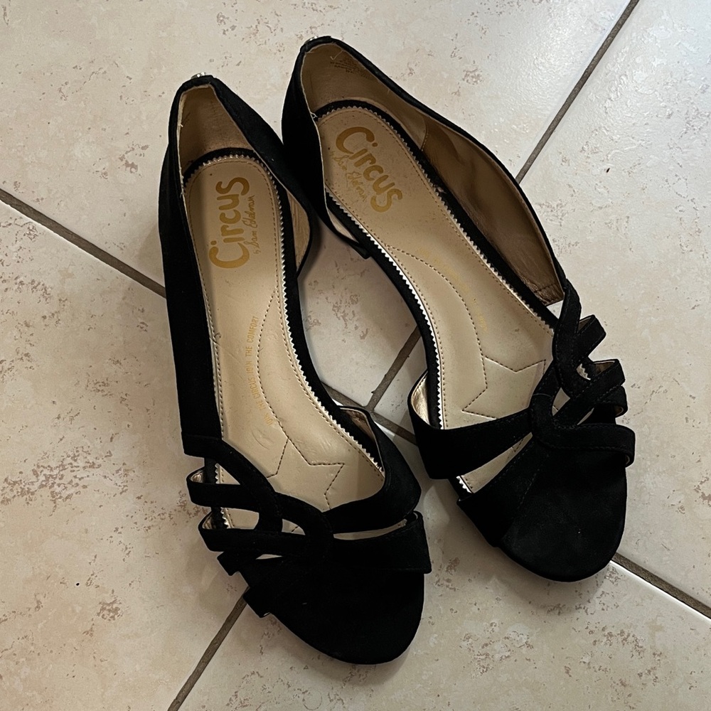 Circus by Sam Edelman Black Strappy Heels